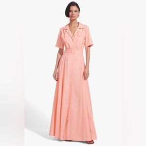 STAUD grapefruit Millie dress, sz 0 NWT